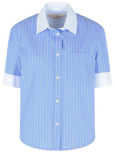 Marni Blue Cotton Shirt - Marni - Modalova