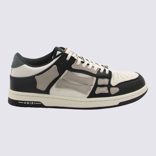 Black Alabaster Leather Skel Sneakers - AMIRI - Modalova