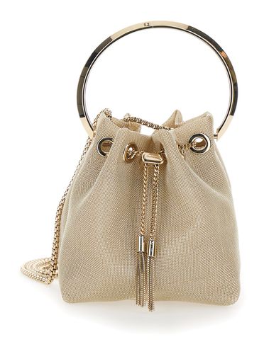 Bon Bon Mini Gold-tone Handbag With Metal Bracelet Handle In Metallic Fabbric Woman - Jimmy Choo - Modalova