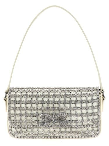 Champagne Crystal Baguette Shoulder Bag - self-portrait - Modalova