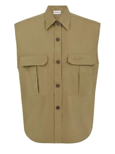 Beige Cotton Blend Vest Shirt - Parosh - Modalova