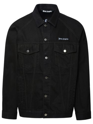 Palm Angels Black Cotton Jacket - Palm Angels - Modalova