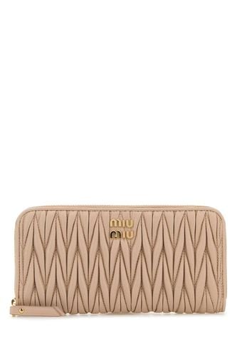 Powder Pink Nappa Leather Wallet - Miu Miu - Modalova