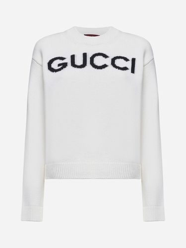 Gucci Logo Wool Sweater - Gucci - Modalova