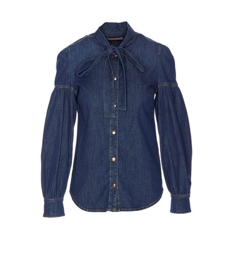 TwinSet Denim Shirt - TwinSet - Modalova