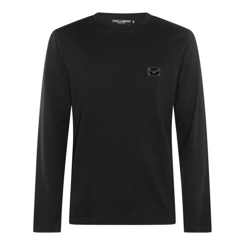 Logo Tag Long-sleeved T-shirt - Dolce & Gabbana - Modalova