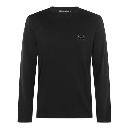 Logo Tag Long-sleeved T-shirt - Dolce & Gabbana - Modalova