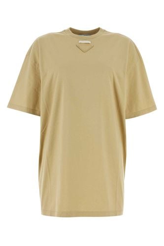 Prada Cappuccino Jersey T-shirt - Prada - Modalova