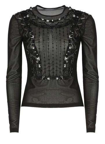 Alberta Ferretti Black Nylon Top - Alberta Ferretti - Modalova