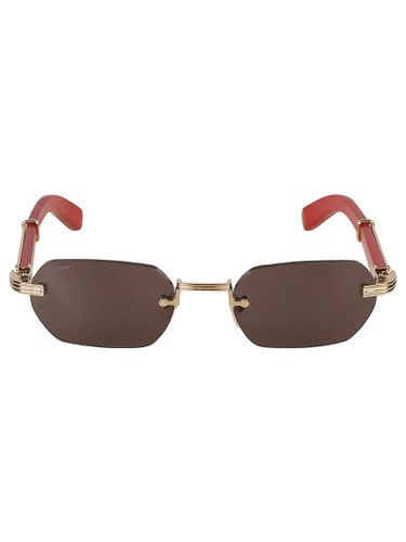 Hexagon Frame-less Sunglasses Sunglasses - Cartier Eyewear - Modalova