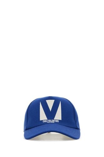 Electric Blue Cotton Baseball Cap - Valentino Garavani - Modalova