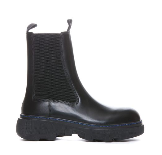Burberry Leather Ankle Boots - Burberry - Modalova