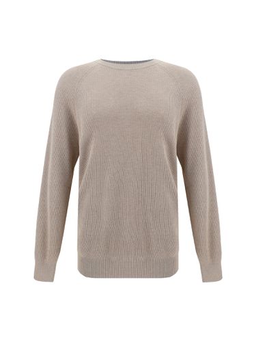 Beige Cotton Knitwear - Brunello Cucinelli - Modalova