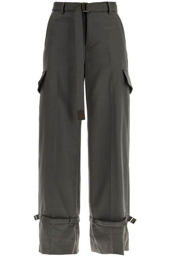 Straight-leg Belted Cargo Pants - Sacai - Modalova