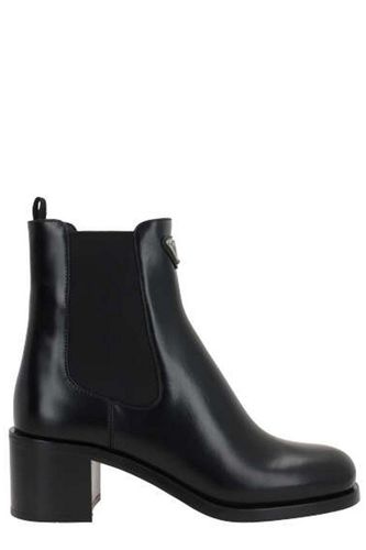 Prada Triangle-logo Ankle Boots - Prada - Modalova