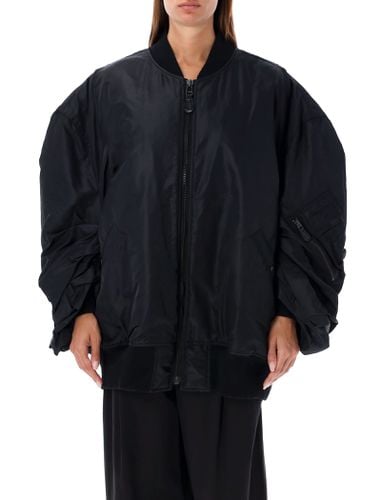 Oversized Bomber Jacket With Ruched Sleeves - Junya Watanabe - Modalova