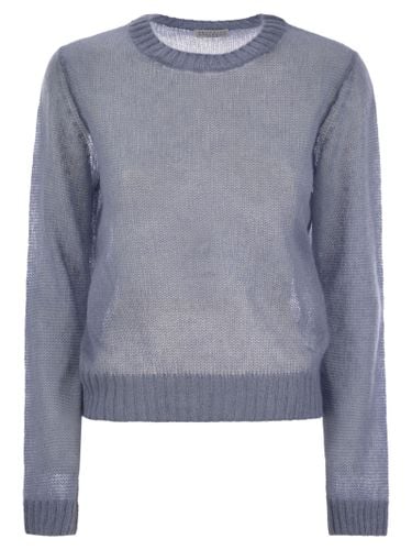 Mohair And Wool Jumper With Necklace - Brunello Cucinelli - Modalova