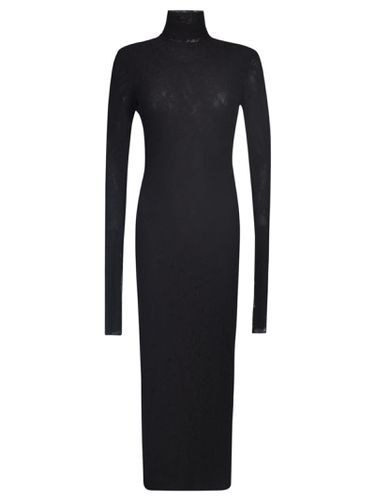 Lace Paneled Turtleneck Longsleeved Dress - Philosophy di Lorenzo Serafini - Modalova