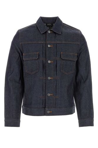 A. P.C. Dark Blue Denim Jacket - A.P.C. - Modalova