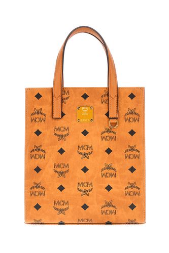 Printed Synthetic Leather Medium Aren Handbag - MCM - Modalova