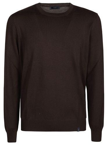 Fay Round Neck Sweater - Fay - Modalova