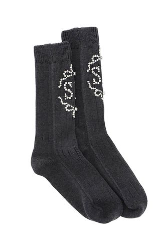 Sr Socks With Pearls And Crystals - Simone Rocha - Modalova