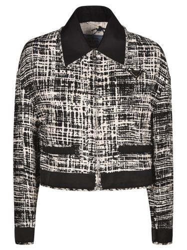 Prada Tweed Cropped Jacket - Prada - Modalova