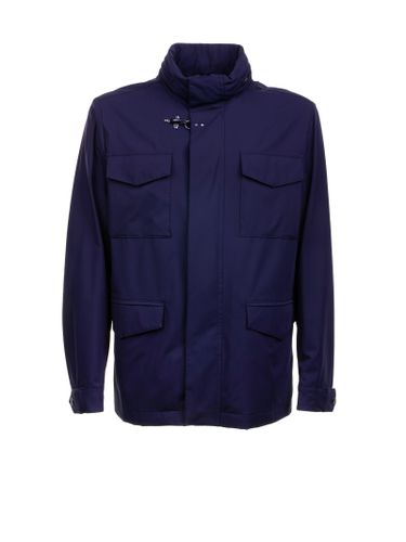 Field Jacket Unlined In Stretch Nylon With Water-repellent Treatment - Fay - Modalova