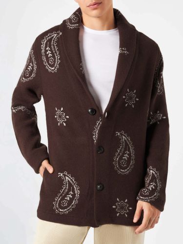Man Knit Jacket With Paisley Print - MC2 Saint Barth - Modalova