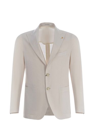 Single-breasted Jacket Made Of Cotton - Tagliatore - Modalova