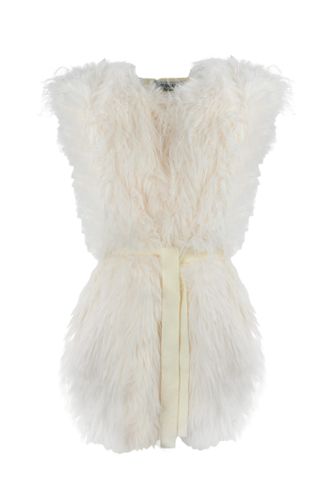 Blugirl Vest In Faux Fur And Knit - Blugirl - Modalova