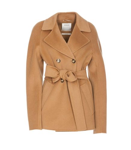 Double-breasted Belted Coat - SportMax - Modalova