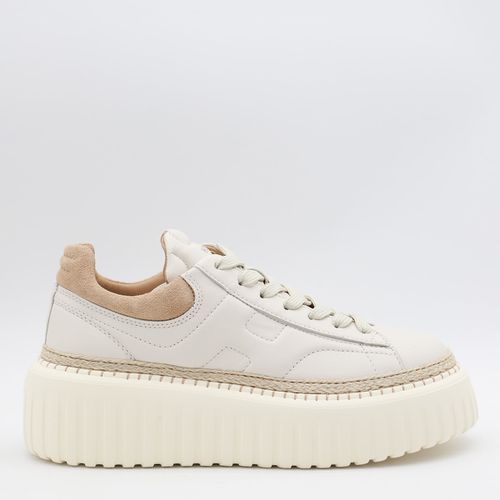 Hogan White And Beige Sneakers - Hogan - Modalova