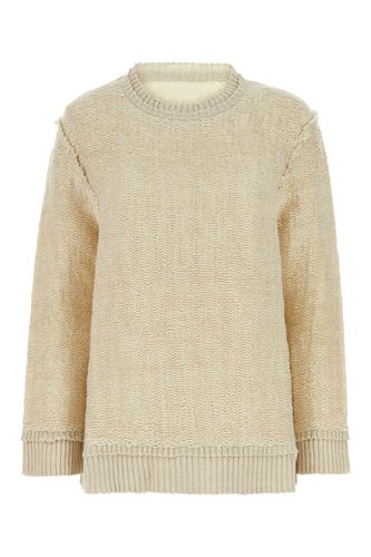 Sand Hemp Blend Oversize Sweater - Maison Margiela - Modalova