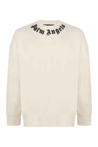 Crewneck Sweatshirt With Logo - Palm Angels - Modalova