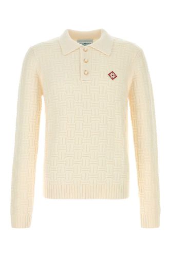 Ivory Stretch Wool Blend Sweater - Casablanca - Modalova