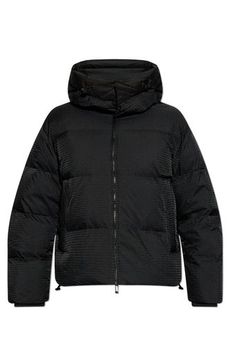 Monogram Printed Down Jacket - Emporio Armani - Modalova