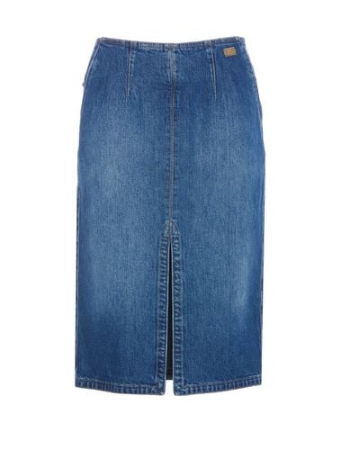 Elisabetta Franchi Denim Skirt - Elisabetta Franchi - Modalova