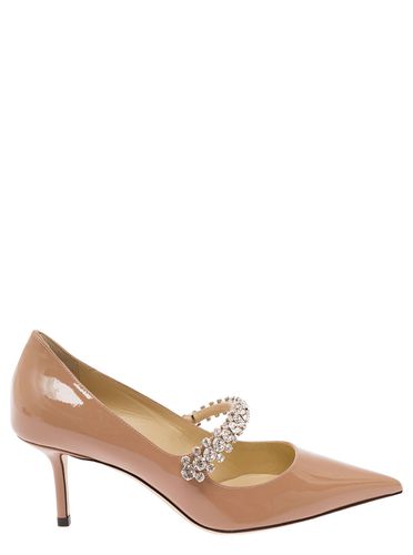 Bing Pink Pumps With Crystal Embellishment In Patent Leather Woman - Jimmy Choo - Modalova