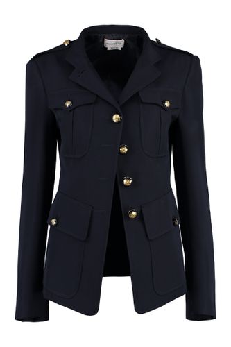 Wool And Cotton Jacket - Alexander McQueen - Modalova