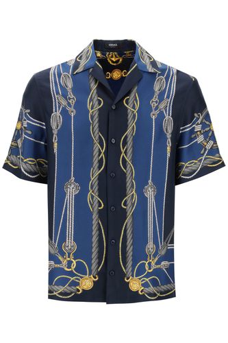 Versace Nautical Print Silk Shirt - Versace - Modalova