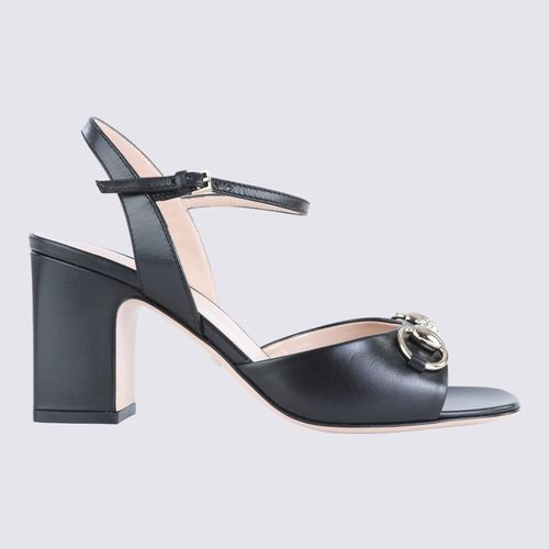 Gucci Black Leather Sandals - Gucci - Modalova