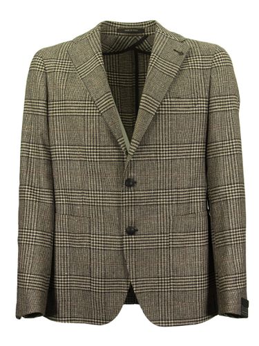 Prince Of Wales Jacket In Wool, Silk And Cashmere - Tagliatore - Modalova