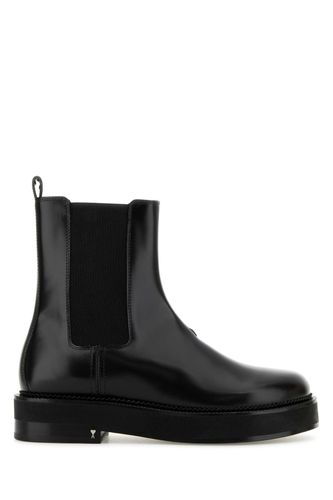 Leather Ankle Boots - Ami Alexandre Mattiussi - Modalova