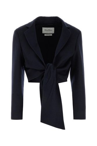 Sash Detailed Straight Hem Cropped Jacket - Max Mara - Modalova