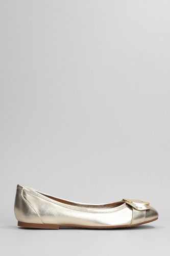 Chany Ballet Flats In Gold Leather - See by Chloé - Modalova