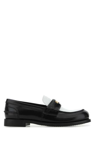 Miu Miu Two-tone Leather Loafers - Miu Miu - Modalova