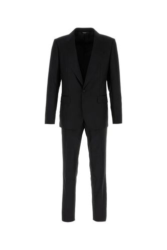 Black Wool Blend Suit - Dolce & Gabbana - Modalova