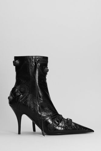 Cagole Bootie High Heels Ankle Boots In Leather - Balenciaga - Modalova