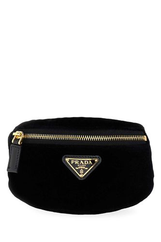 Prada Black Velvet Wrist Pouch - Prada - Modalova